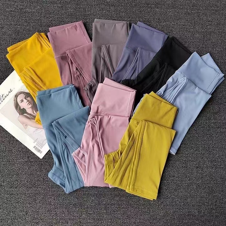 

LU-23 Hot Sell Yoga Leggings Designer Naked Feeling High Waist Sports Pants Women Breathable Workout Seamless Scrunch Pants Gym Legging, 17