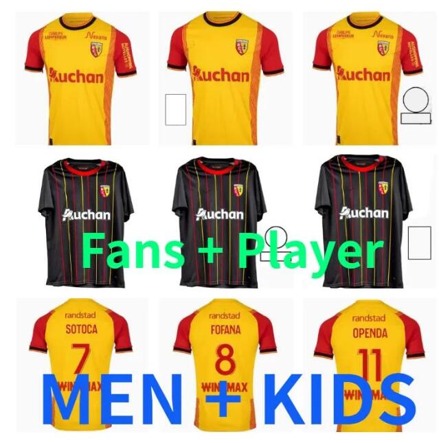 

23 24 maillot RC Lens soccer jerseys KAKUTA GANAGO SOTOCA FOFANA GRADIT FORTES BANZA frankowski 2023 2024 Football Shirts men kids Kits Equipment fans player version