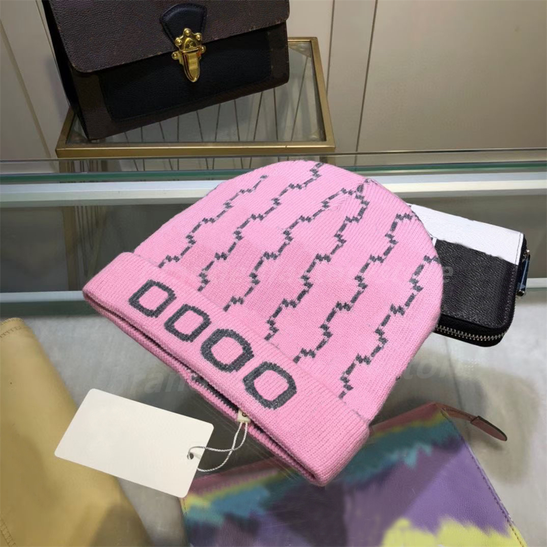 

New Fashion Designer beanie caps Men's Autumn letter thermal hat women's winter ski bonnet High Quality Skull cap pink casual warm knit hats