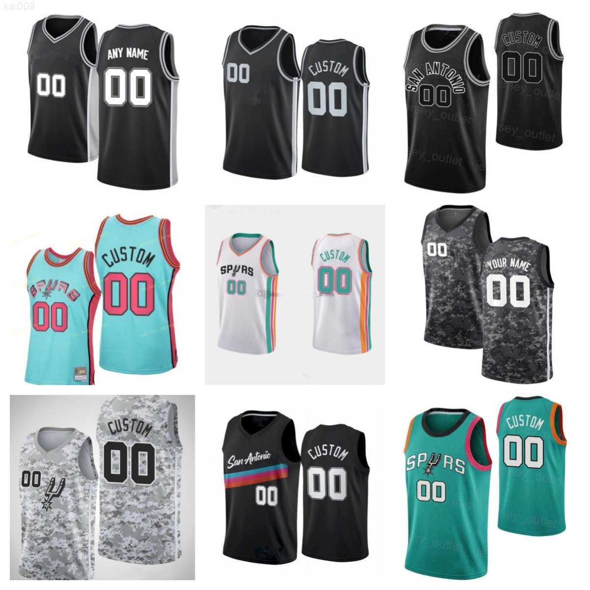 

OK Men Women Youth San Antonio''Spurs''Custom 1 Victor Wembanyama 3 Keldon Johnson 24 Devin Vassell 4 Devonte' Graham 33 Tre Jones Basketball Jersey, Colour