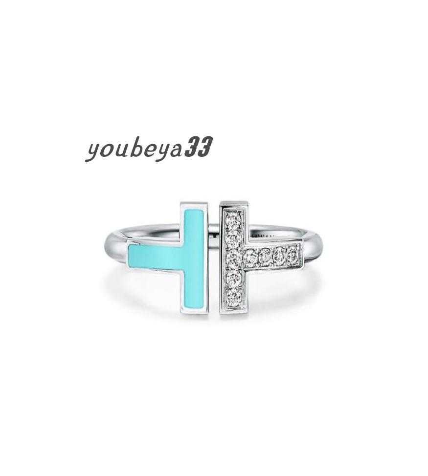 

Classic open double T ring lovers039 ring Tiktok live broadcast popular jewelry1356944
