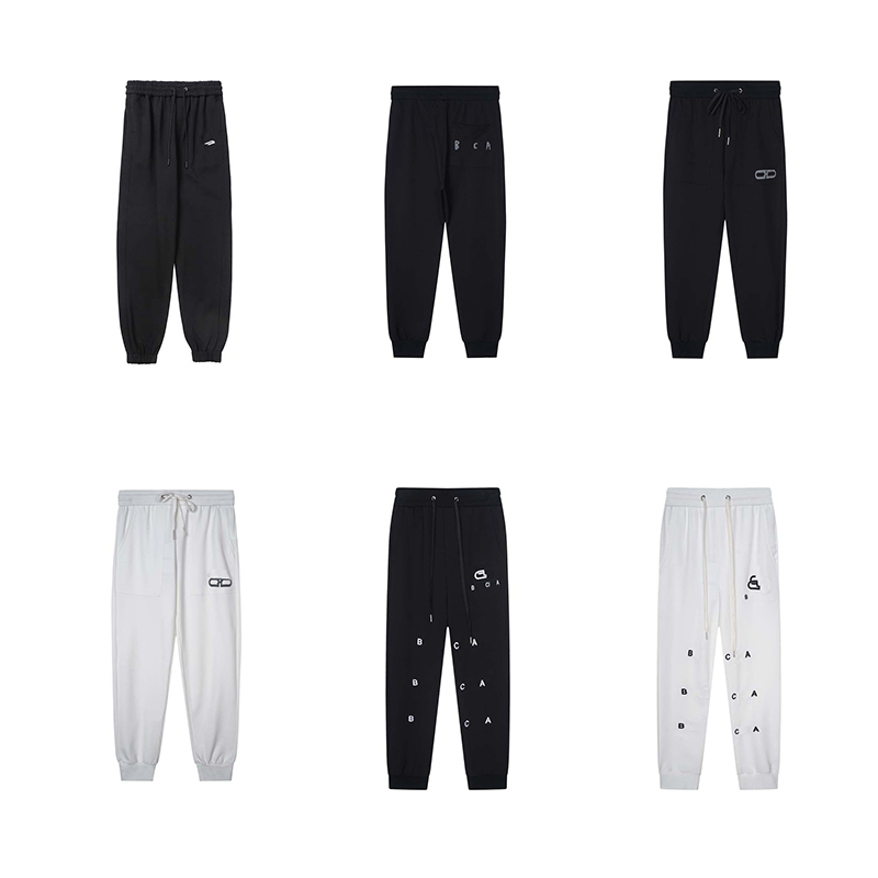 

Men's pants New simple pattern pants casual loose drawstring sports pants nine-point sweatpants men women