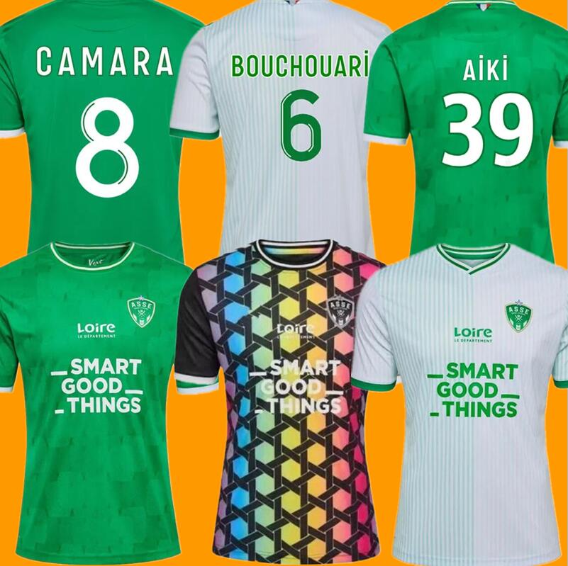 

23/24 AS Saint Etienne Soccer Jerseys 2023 Home BERIC CABELLA DIONY Maillots De Foot Shirt KHAZRI AOUCHICHE BOUANGA Football uniform