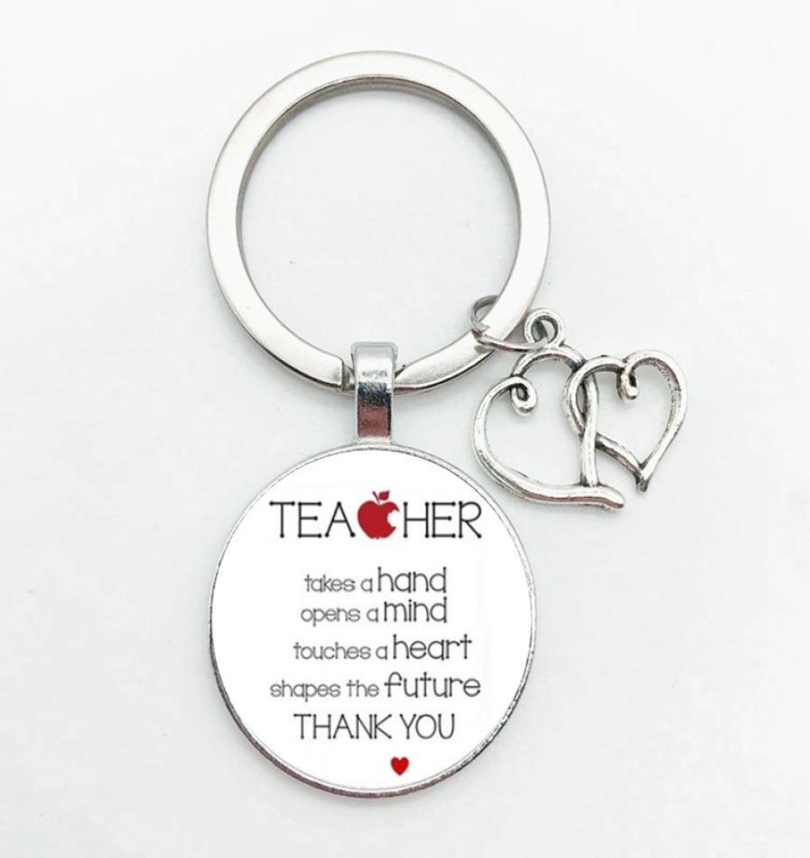 

Gift for The Teacher Day Keychain The Teacher Present Cut Car Key Chain Ring Holder for Men and Women Jewelry8646742