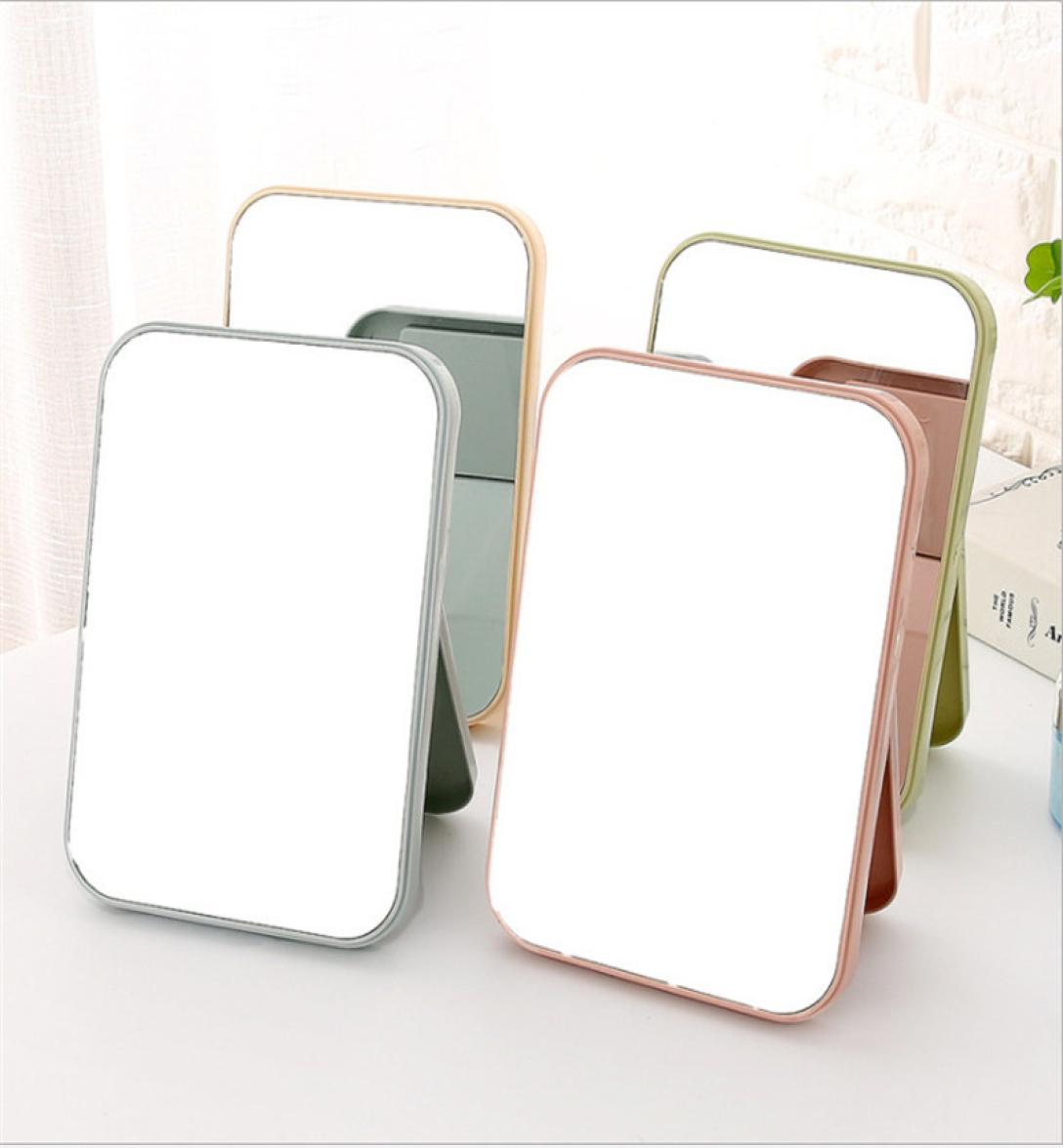 

8 pcs portable Makeup Mirror Travel Leather Desktop Strong Foldable Table Compact Mirrors Cosmetic Vanity Stand Mirror5831702