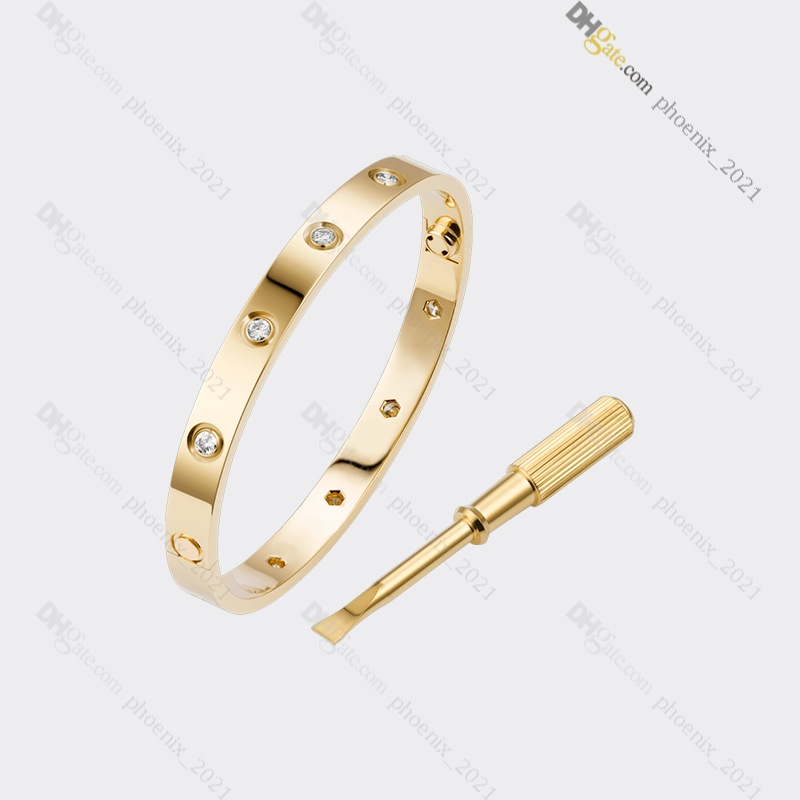 

bracelets designer for women love bracelet Titanium Steel Bangle Gold-Plated Never Fading Non-Allergic; Gold Bracelet 10 Diamond Store/21621802