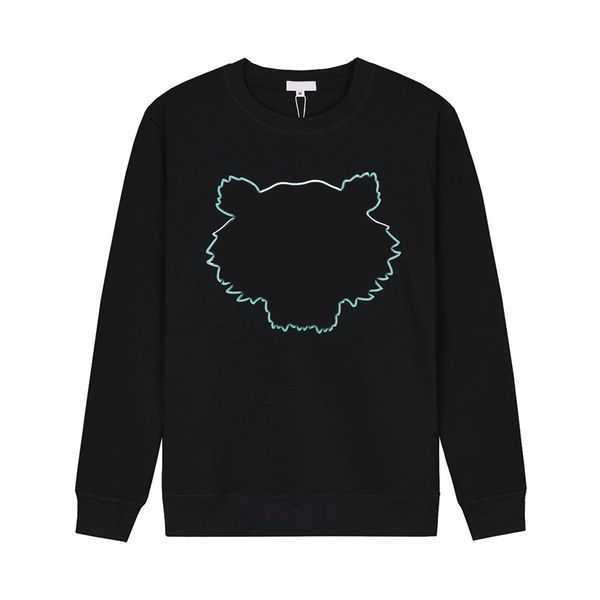 

Designer Fashion Men Women Hoodie Tiger Head Advanced Embroidery 1:1 Round Neck Pullover Autumn Winter Loose High Street Classic Tops 5 SCZ1