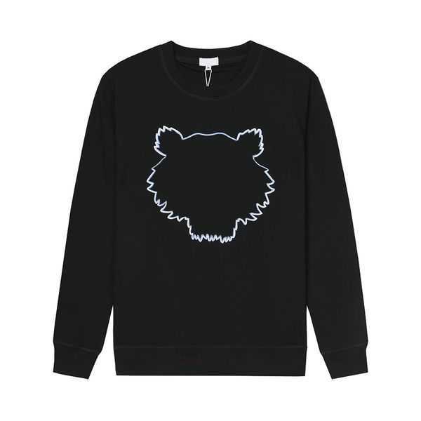 

Designer Fashion Men Women Hoodie Tiger Head Advanced Embroidery 1:1 Round Neck Pullover Autumn Winter Loose High Street Classic Tops 8 NIJG