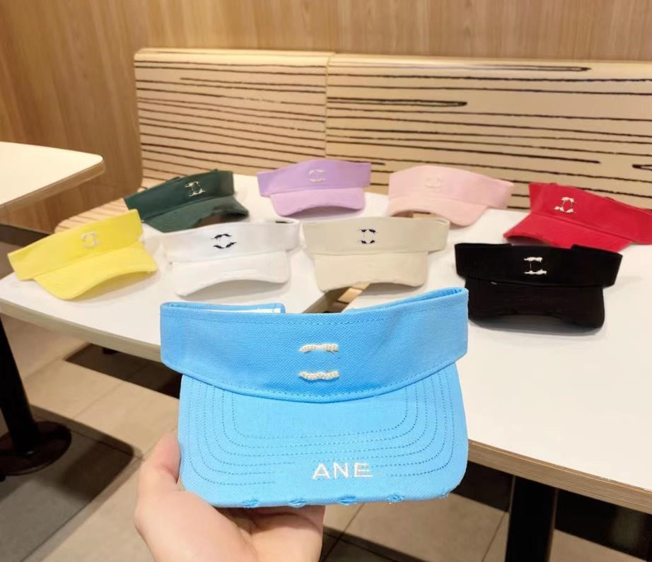 

New summer hole empty top baseball cap fashion ins sunblock hat outdoor sports letter hat tide