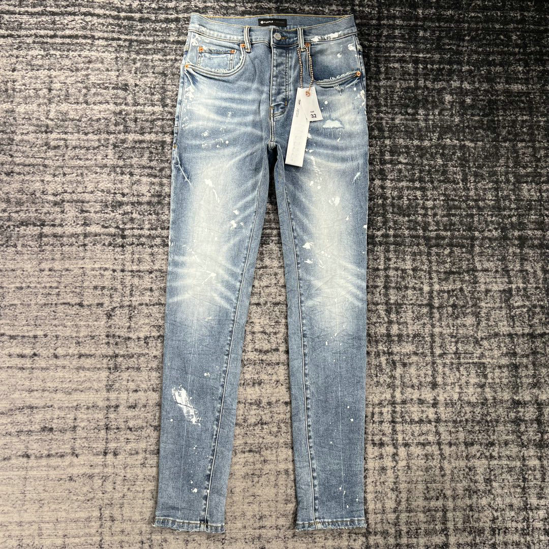 

purpel 200 High quality Mens jeans Distressed Motorcycle biker jean Rock Skinny Slim Ripped hole stripe Fashionable snake embroidery Denim pants, Blue
