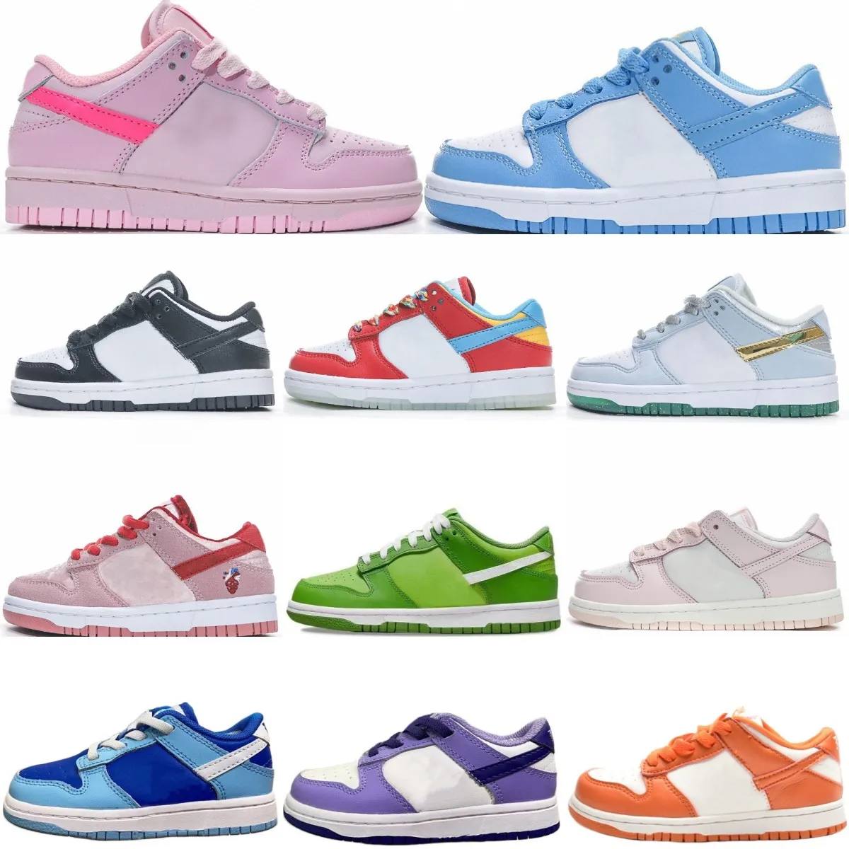 

low boys Sports dunke sb Girls baby sneakers designer trainers Running basketball chunky black youth triple pink