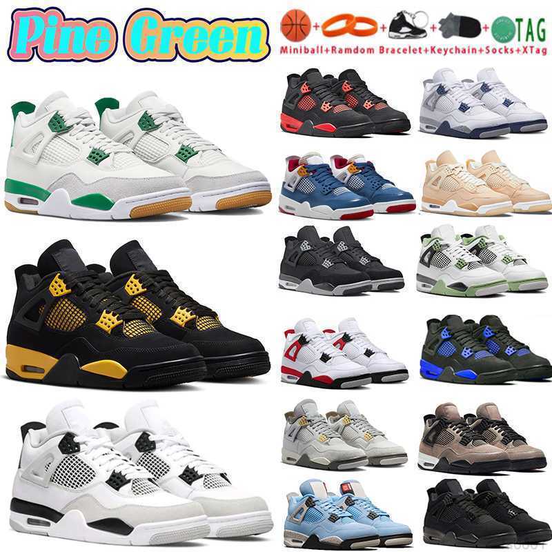 

Jumpman 4 Basketball Shoes Mens 4s Sb Pine Green Retros Designer Sneakers Fire Red Thunder Military Black Cat a Ma Maniere Messy Room Oreo Seafoam Men Women Trainers, 36 unla noir