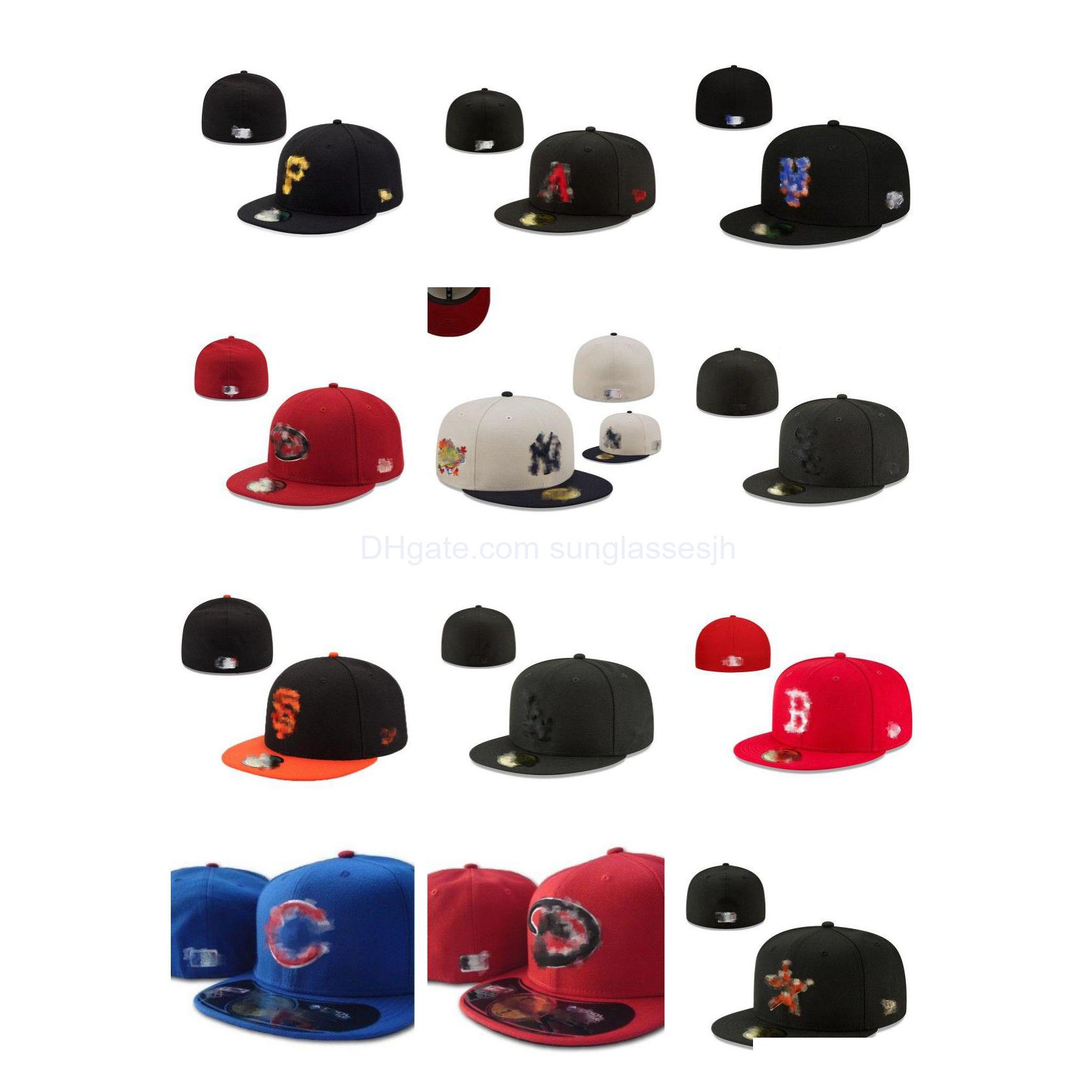 

Ball Caps Mix Order Designer Unisex Fitted Hats Snapbacks Hat Adjustable Baskball Football Embroidery All Team Logo Cotton Letters S Dhtp4, As show