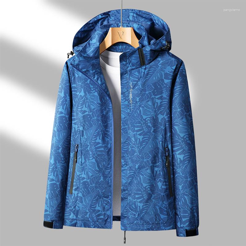 

Men's Jackets Men Women Oversize Windbreaker Coat Outdoor Thin Jacket Camouflage Waterproof Camping Hiking Trekking Climbing Ski Hood 2023, Men blue