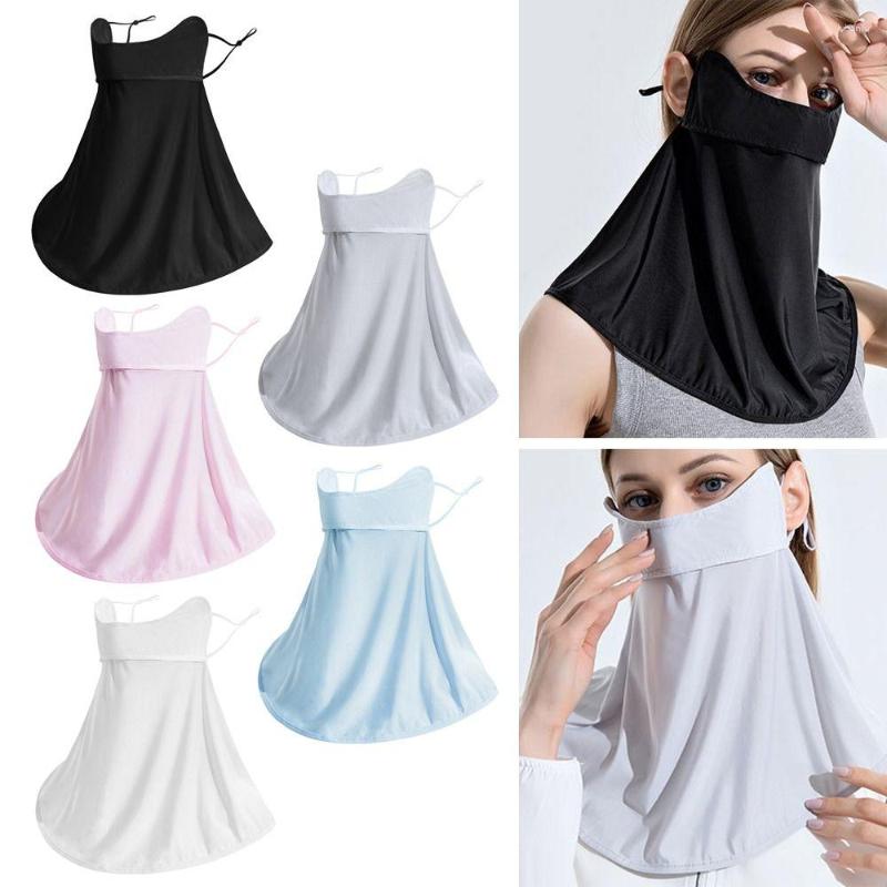 

Scarves Neck Protection Anti-UV Cycling Balaclava Silk Sunscreen Mask Headband Scarf Head Face Gaiter Cover