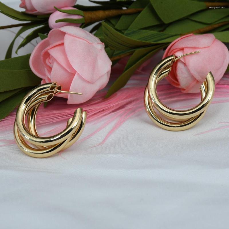 

Dangle Earrings Minimalist Style Multi-ring Design Sense Female Niche Temperament Korean Personality All-match Net Red Earring