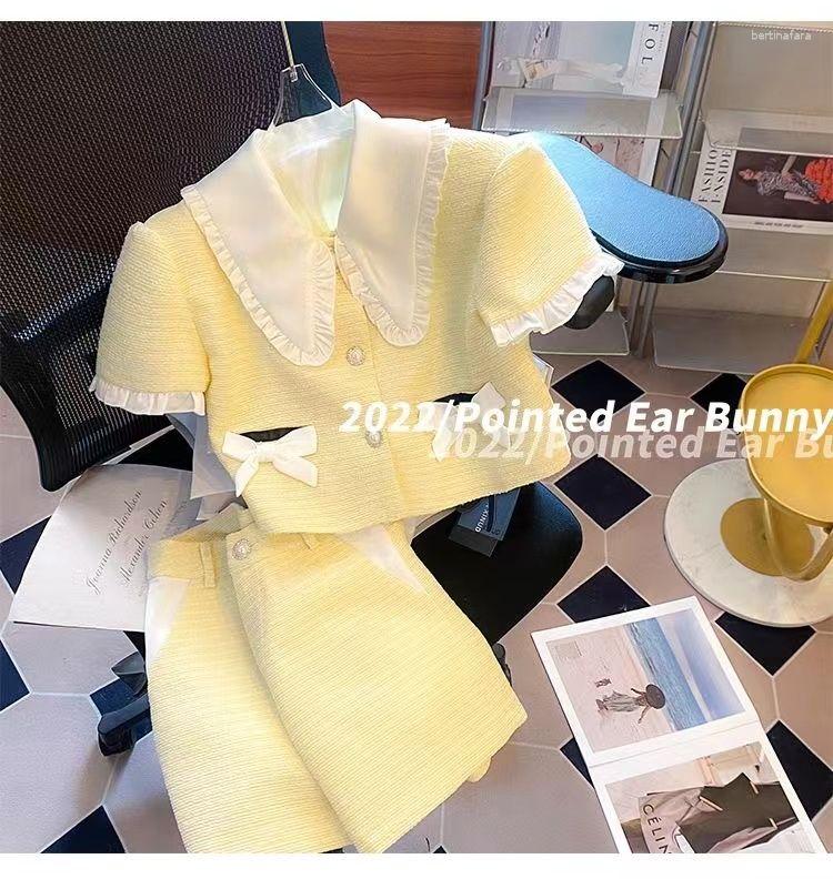 

Women' Tracksuits Women Sweet Cute Y2K Suit Pearl Buttons Top And Short Pant Two Piece Set 2023 Summer Matching Outfit Ladies Street Sexy, Picture