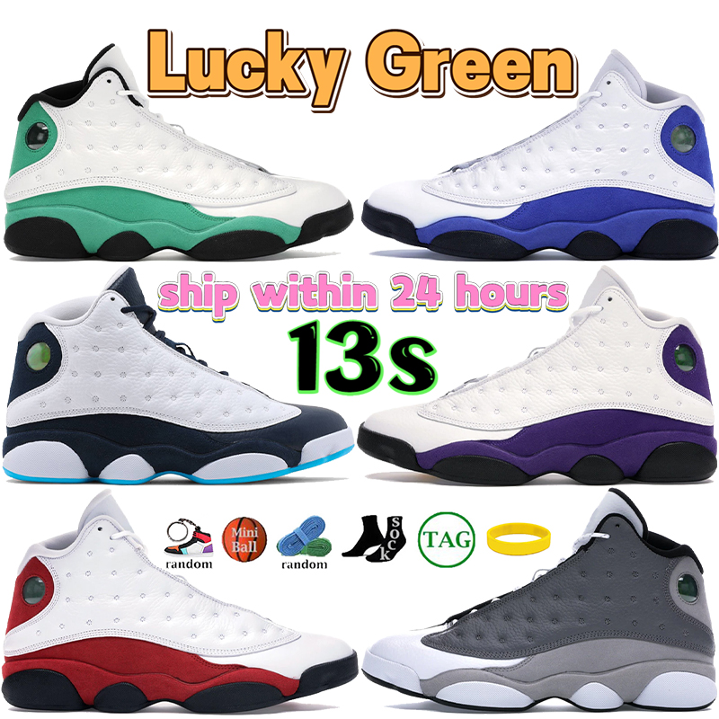 

Designer 13 13s Men Basketball Shoes Jumpman Designers Sports Sneakers Mens Shoe Lucky Green Hyper Royal obsidian powder blue Court Purple Playground Trainers, 14 aurora green