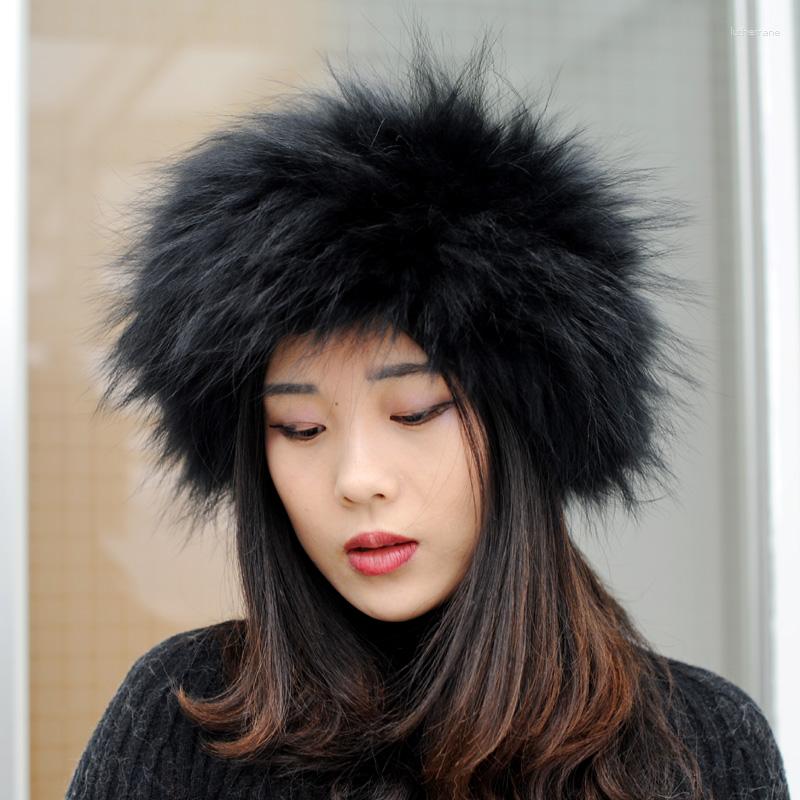 

Scarves CX-E-06 Real Raccoon Fur Stretch Snood / Head Band - DROP