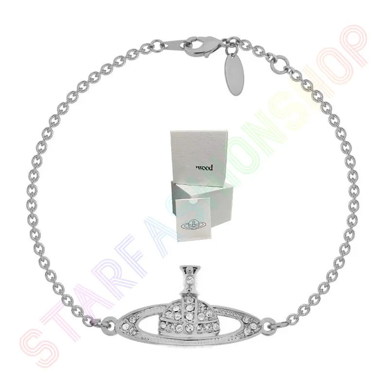 

Saturn Chain Bracelet Tennis Planet Bracelet Women Gold Designer Jewelry Vivi With BOX trends