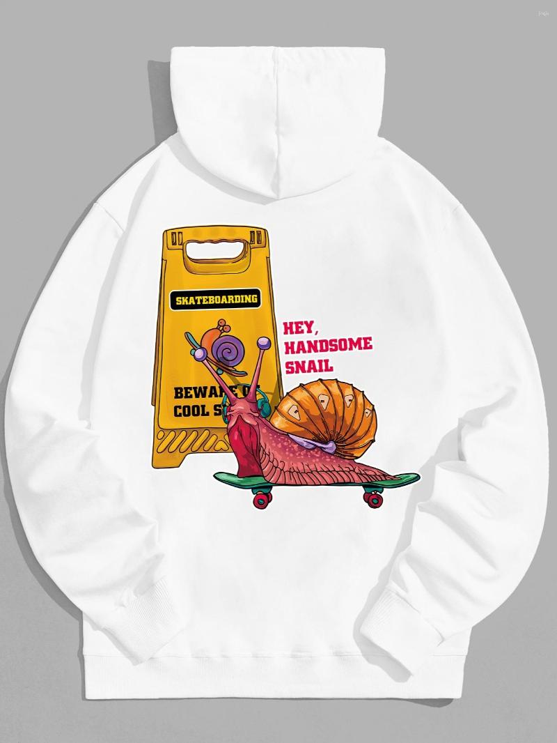 

Men's T Shirts Letter Printed Cotton Hooded Sweatshirt, Black