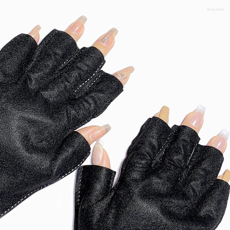

Nail Dryers 2pcs Anti Uv Rays Protect Gloves Led Lamp Protection Glove, Onesize
