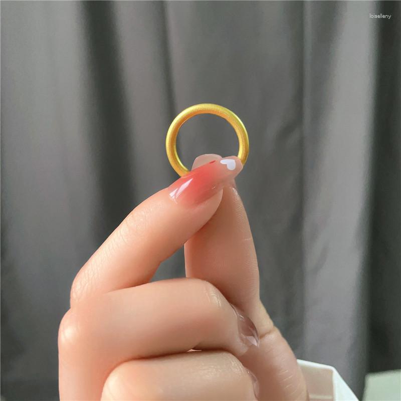 

Wedding Rings Minimalist 2.5mm Gold Plated Stainless Steel For Woman Fashion Jewelry Trendy Women Ring Engagement Finger Accessories