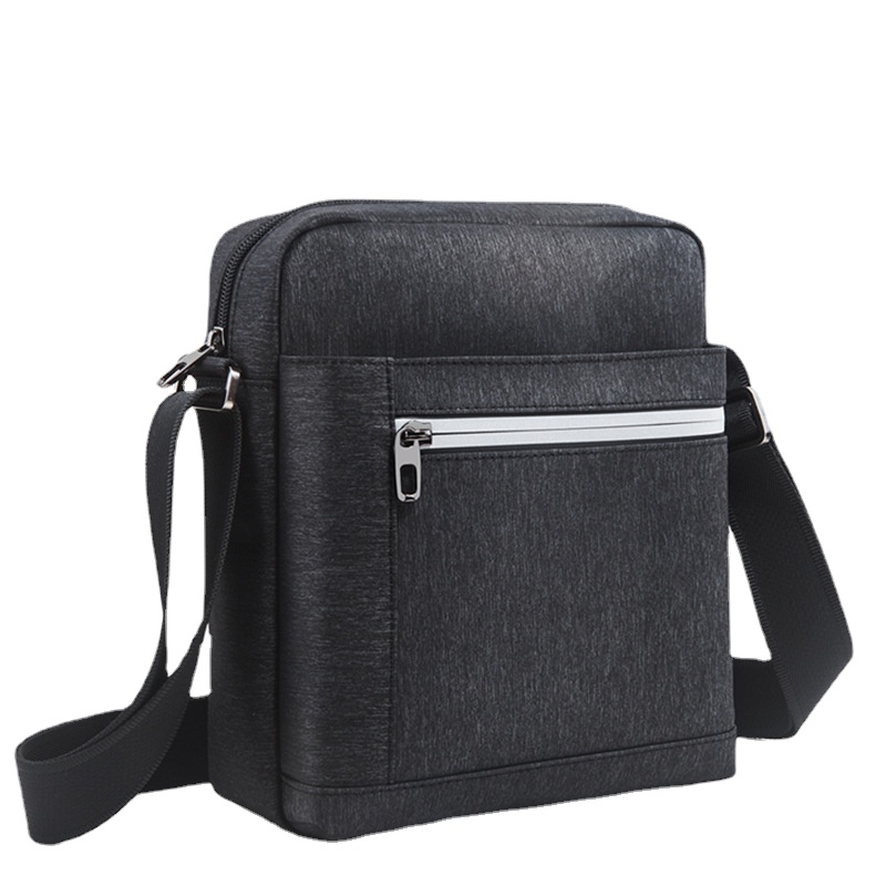 

Designer men's Briefcase one shoulder messenger bag oxford cloth men's computer bag vertical, Gray