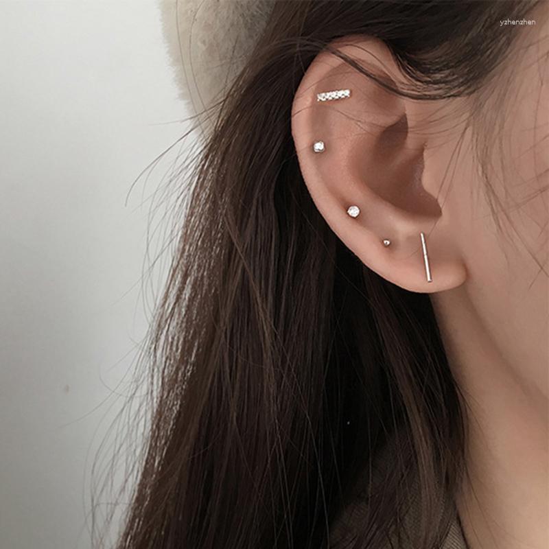 

Stud Earrings 5Pcs/Lot Fashion Prevent Allergy Simple Crystal Bead For Women Jewelry Pendientes Brincos Eh014