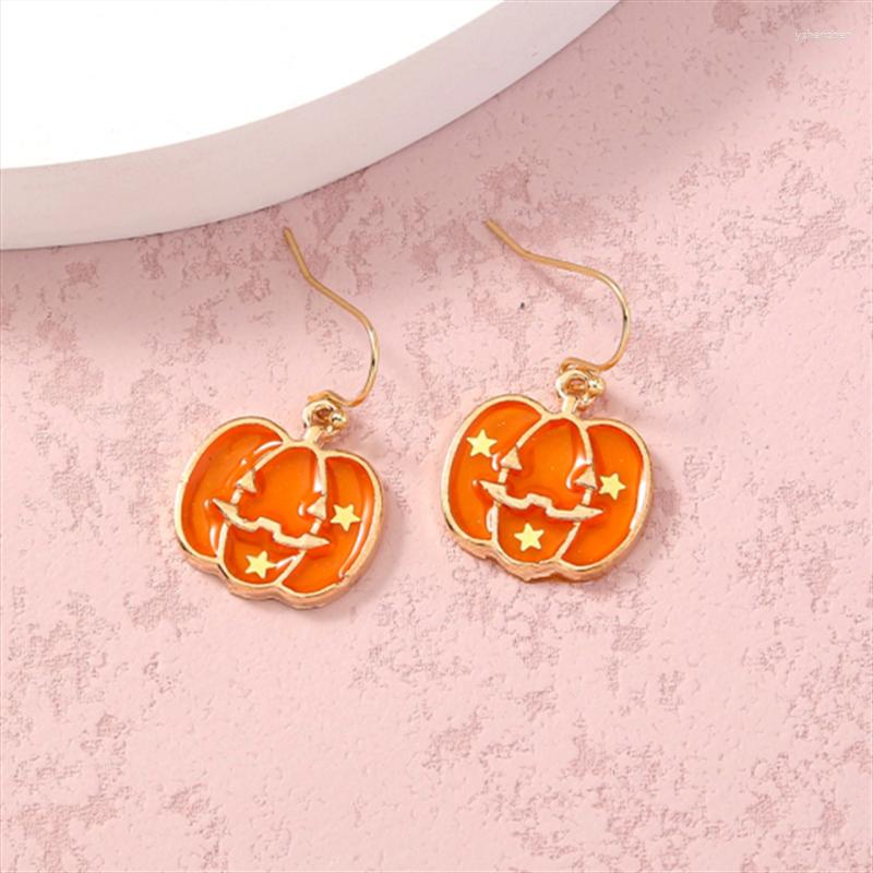 

Stud Earrings 2023 European And American Halloween Creative Women Personality Cute Pumpkin Jewelry