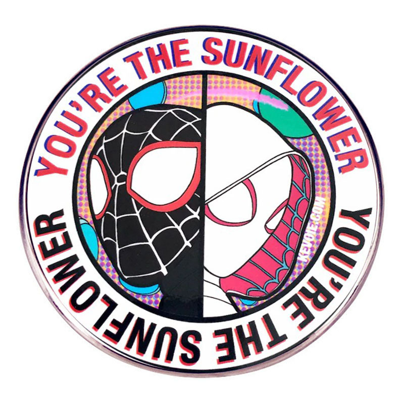 

sunflower hero brooch Cute Anime Movies Games Hard Enamel Pins Collect Cartoon Brooch Backpack Hat Bag Collar Lapel Badges, As picture