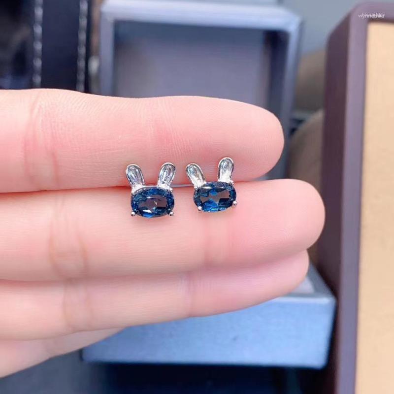 

Stud Earrings Topaz Ring Natural And Real Earring 925 Sterling Silver Fine Jewelry