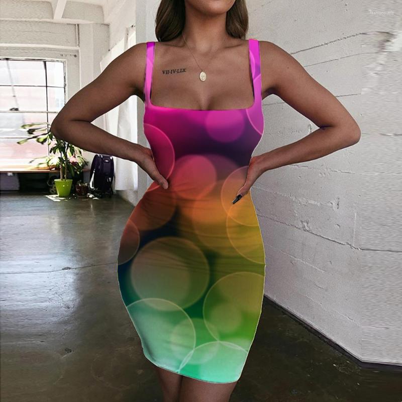 

Casual Dresses SOMEPET Abstract Women Color Ladies Colorful Sundress Rainbow Vestido Sexy Womens Clothing Club Beach Femme, Aad-zh-11030