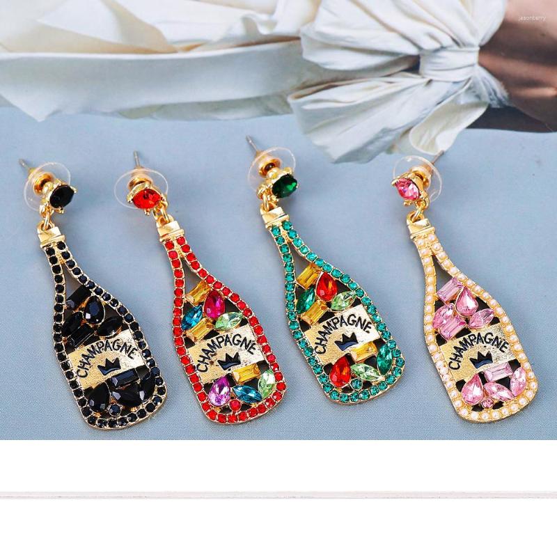 

Dangle Earrings Bohemia Colorful Crystal Drop Fine Geometric Rhinestones For Women Jewelry Party Gift High Quality