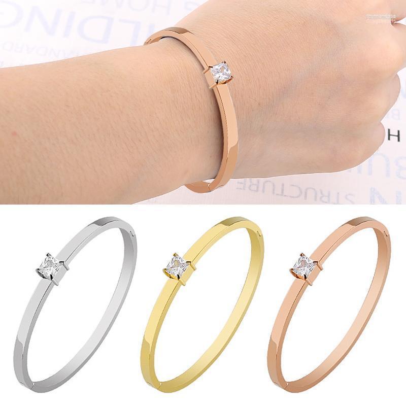 

Bangle Bohemian Jewelry Zircon Accessories Couple Angle For Girlfriends Luxury Stainless Steel Women 2023Trend Raym22
