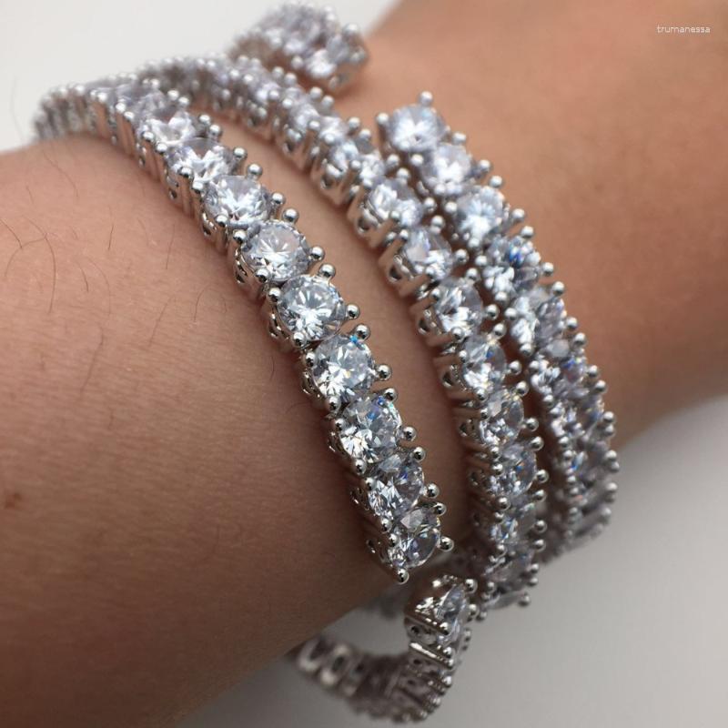 

Bangle Simple Fashion Jewelry Cubic Zirconia Square Stone Stunning Charm Open Hand Cuff For Women And Girl Party Accessories Raym22
