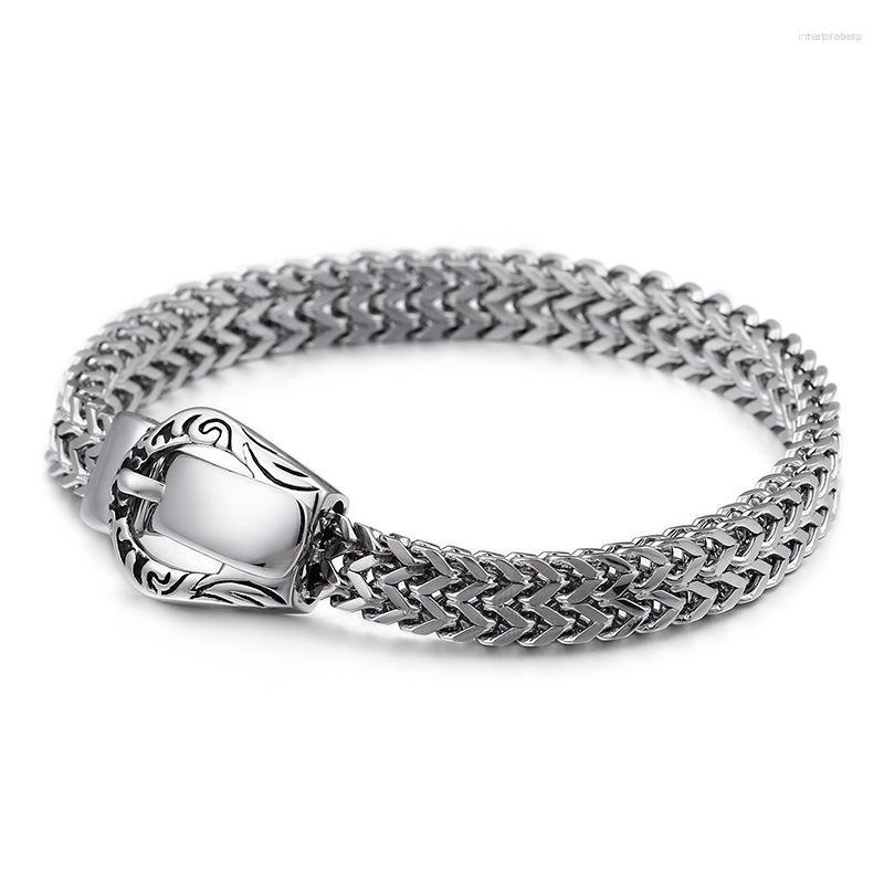

Link Bracelets Men's Bracelet Titanium Steel Personality Rock European And American Stainless Never Fade