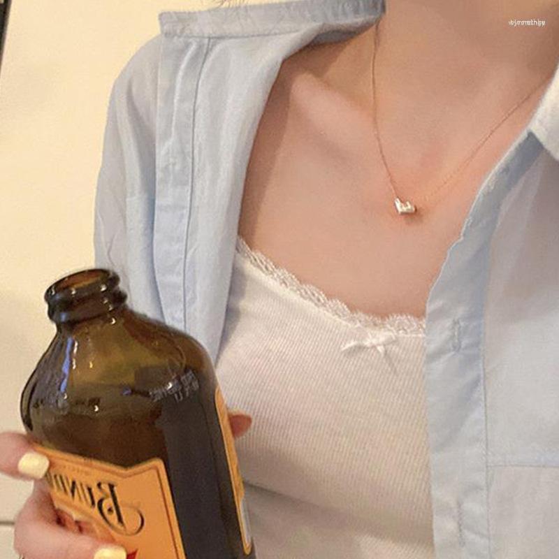 

Pendant Necklaces Fashion Simple Ins Sweet Love Niche Design Sense Personality Geometric Street S Lady Temperament Necklace