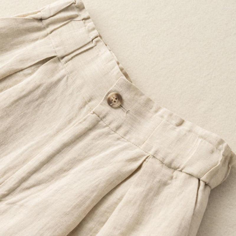 

Women's Shorts Sweet Lady Knee Length Button Casual Summer Female Clothes, Green