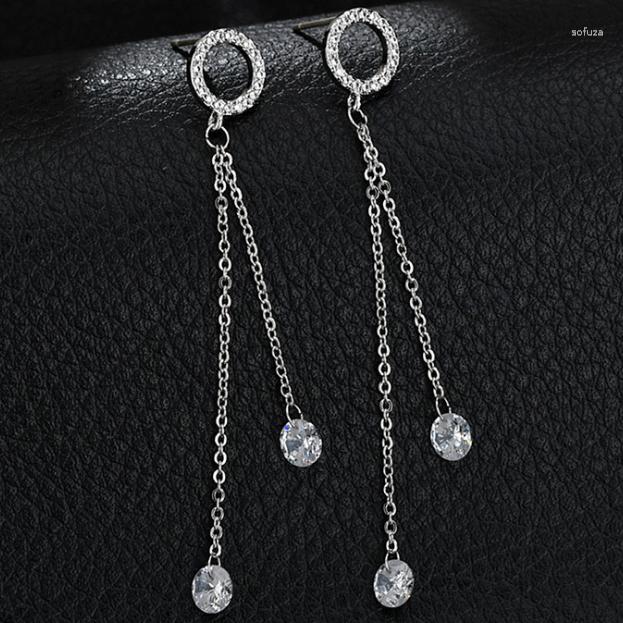 

Stud Earrings Original Design Personality Earring Chain Zircon