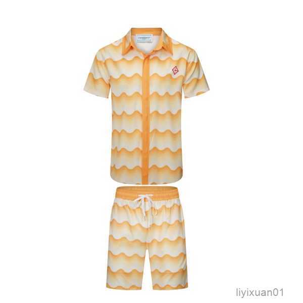 

Casablanc Men's T-shirts Sets 23ss Designer Shirts Masao San Print Mens Casual Shirt Womens Loose Silk Casablacnca Short Sleeves Luxury T-shirt High Quality Tees 5 9YS5, Camouflage