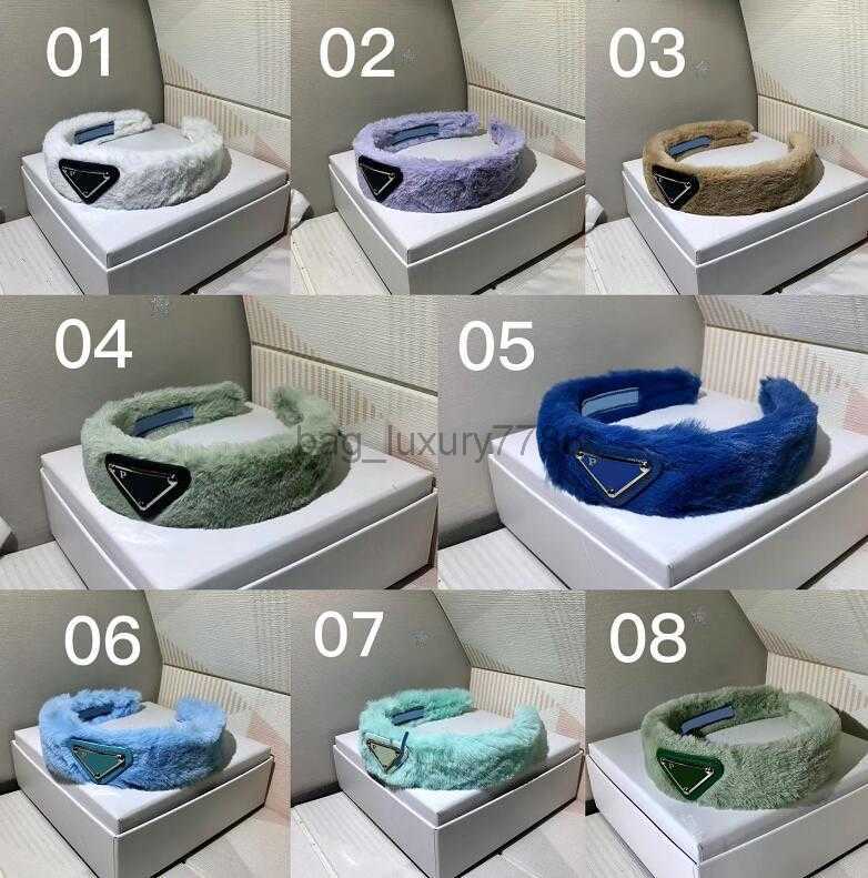 

Plush Hair Hoop Women Fur Faux Headbands Designer Winter Warm Soft Letter Girl Band Fashion Fitness Headband Head Wrap Accessories Party Gift