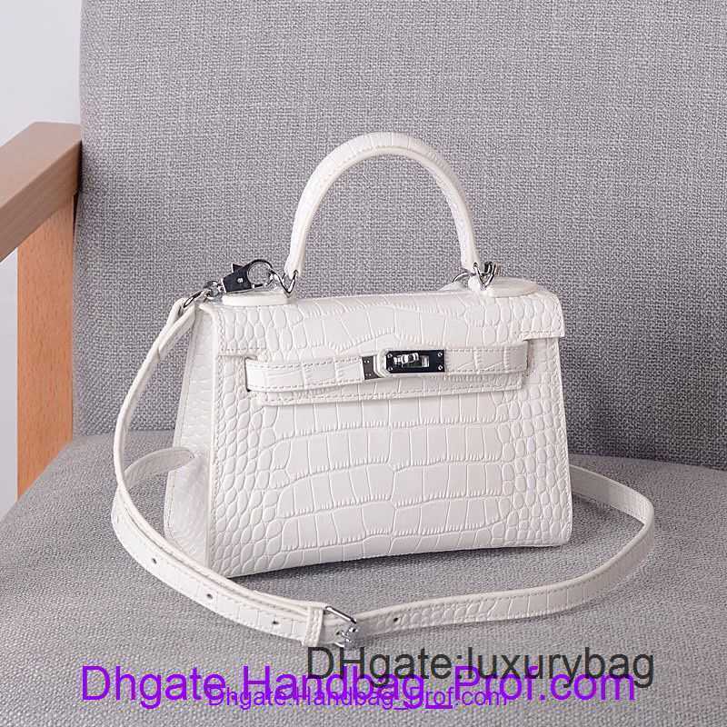 

Designer Hrems killye Tote bag online shop Bag handbag store 2023 New Fashion Genuine Leather MINI Second Generation killyes with Crocodile Pa With Real Logo, Black