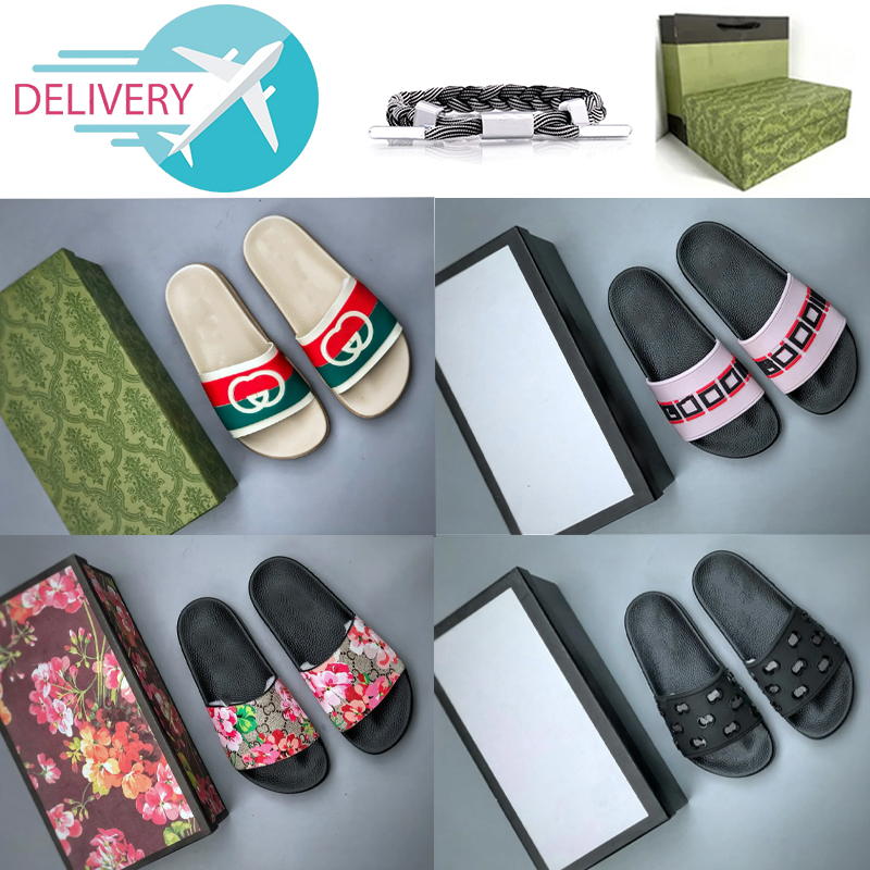 

Men Designer Slippers For Mens Womens Fashion Classic Flat Summer Beach Shoes Man Scuffs Leather Rubber Flat Floral Flower Tiger Slides Sliders, Color #24