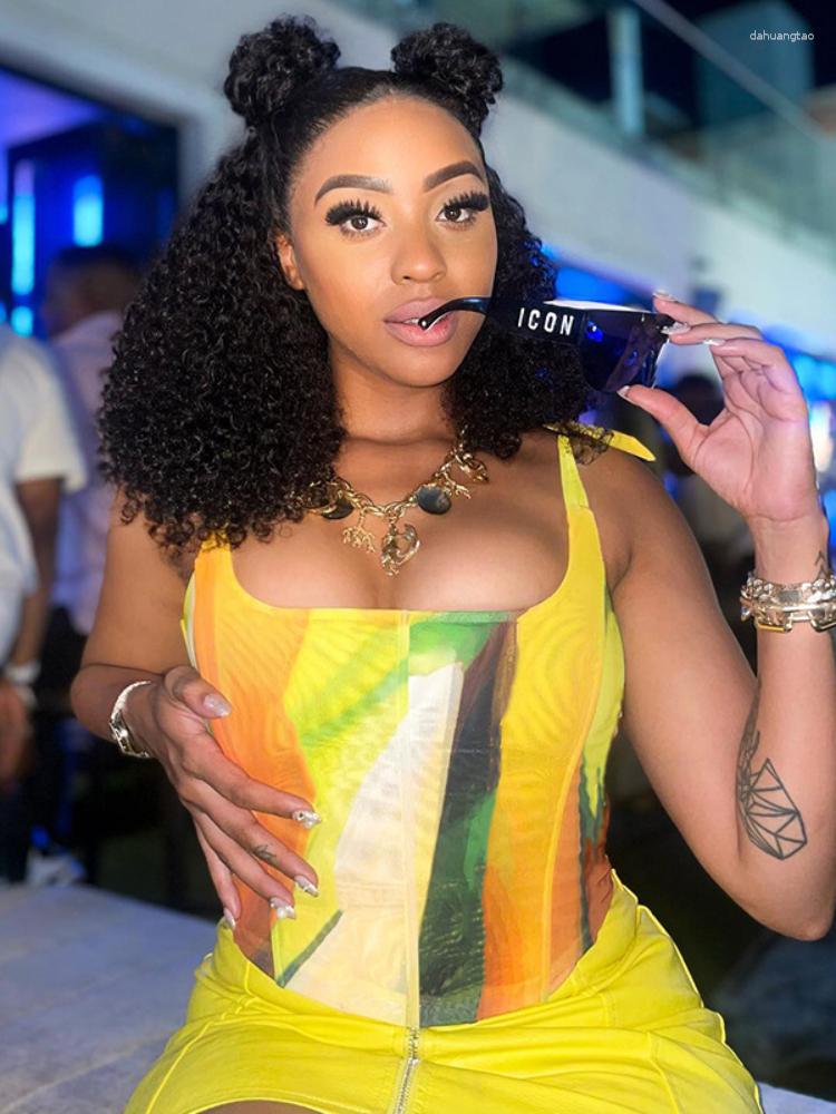 

Women' Tanks Crop Top Female Splice Bodices And Corsets Sexy Festival Outfit Women Tie Dye Vintage Clothes With Print T-shirts For, Blue