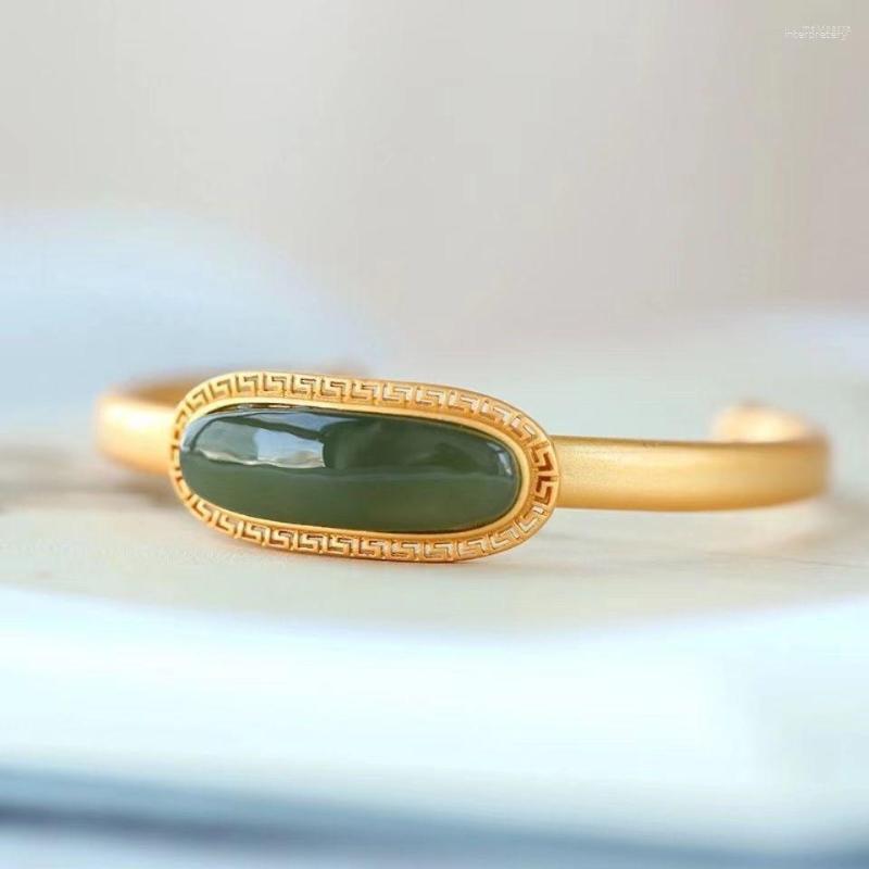 

Bangle Oval Bracelet Personality Pattern Vintage Court Style Ornament