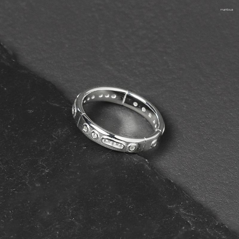 

Cluster Rings INature I Love You 925 Sterling Silver Morse Code Finger Ring Eternity Band Promise For Women