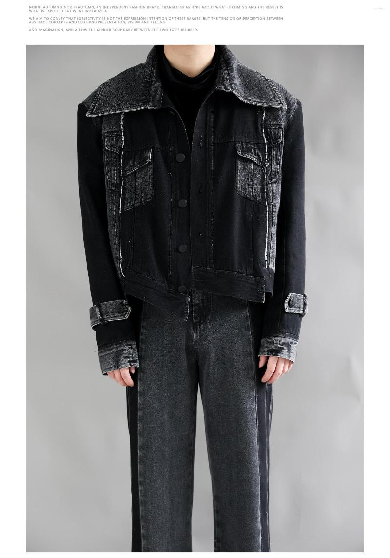 

Men's Jackets Gh0148 Fashion Men's Coats & 2023 Runway Luxury European Design Party Style Clothing, Black
