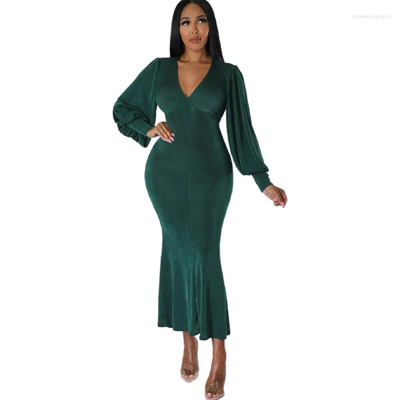 

Ethnic Clothing African Sexy Hollow-out Slim Fit Dresses Fashion Robe Africaine Women Spring Elegant Solid Tight Long Fishtail Maxi Dress