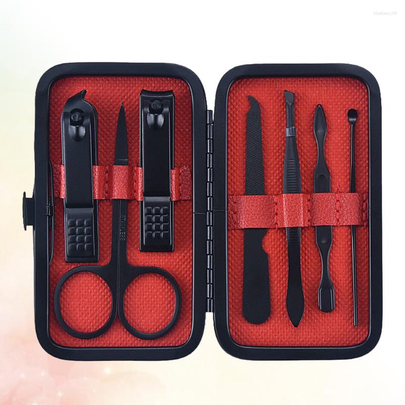 

Nail Art Kits 7pcs Of One Set Stainless Steel Scissors Travel Manicure Kit Clippers Portable Trimmer For Man Woman
